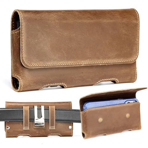Gcepls Housse en cuir pour téléphone portable avec ceinture pour Samsung Galaxy S25 S24 S23 S22 Ultra, S21 Ultra, Note 20 Ultra, A54, iPhone 15 14 13 12 Pro...