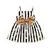 Produktbild MRULIC Baby MäDchen Kleider Sommer Dot Schleife SüSse ÄRmellos Camisole SüSse Prinzessin Kleider Geburtstag Geschenk Festzug Taufkleid Hochzeit(Weiß,80-90)