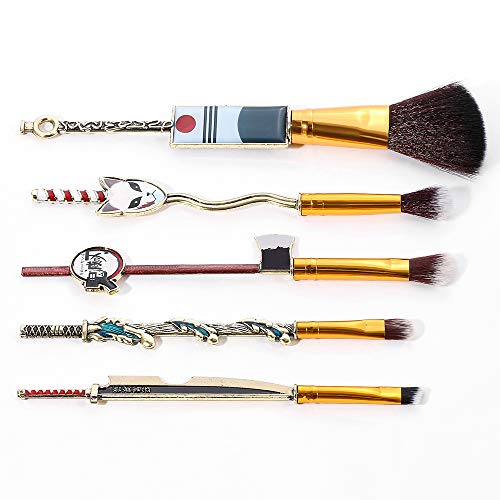 5-piece Makeup Brushes Set, Anime Peripheral Makeup Brush Set Gift forJunior