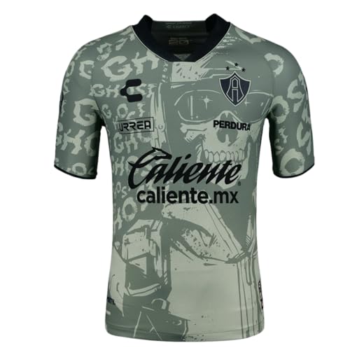 Charly x Call of Duty 23/24 Special Edition Soccer Liga MX Third Jersey Collection - for Fans of Call of Duty and Liga MX! (US, Alpha, Large, Regular, Regular, Atlas - Gray)