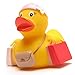 Produktbild Badeente Shopping-Queen I Quietscheente I Duckshop I L: 8 cm I inkl. Badeenten-Schlüsselanhänger im Set