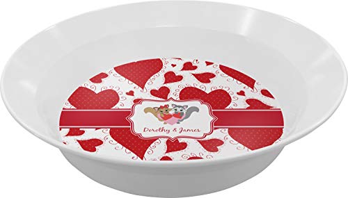 Personalized Cute Squirrel Couple Melamine Bowl - 12 oz