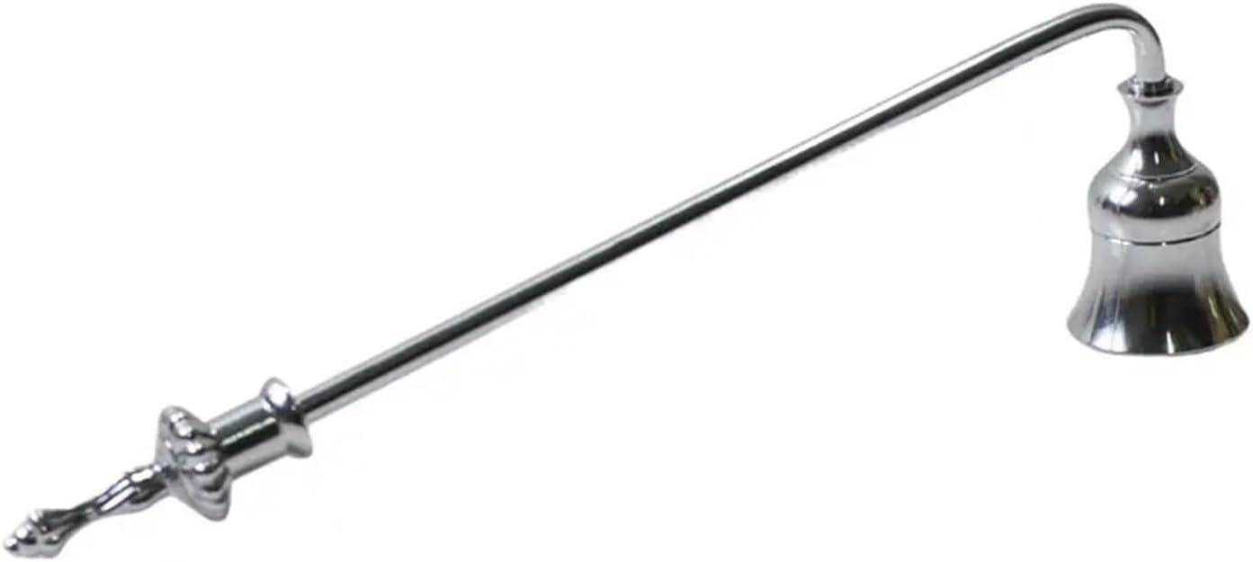 Candle Snuffer Candle Extinguisher Wicks Cover Metal Stopper Extinguishing Tool for Aromatherapy Candles Extinguish The Candle(Silver Long)