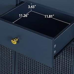 Levnarysideboardbuffetcabinetstoragecabinetwith3drawersand3doorsaccentconsoletablewithadjustableshelvesforkitchenlivingroomgrayblue Urban Country Home Decor Levnary sideboard buffet cabinet storage cabinet with 3 drawers and 3 doors accent console table with adjustable shelves for kitchen living room gray blue urban country home decor