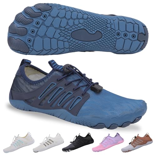 Image of SIOSNETA Hike Barefoot Shoes for Women Men, Breathable Non-Slip Athletic Footwear, Wide Toe Water Shoes for Hiking, Non-Slip Neuropathy Shoes for Women Men, Grounded Comfort wear