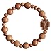 Light Jujube Wood 10mm Rosary Bracelet