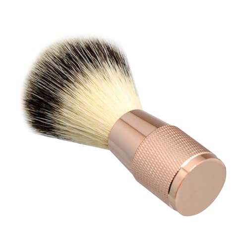 IWOWHERO Men's Shaving Brush Portable Nylon Bristle Brush for Beard Grooming Kit