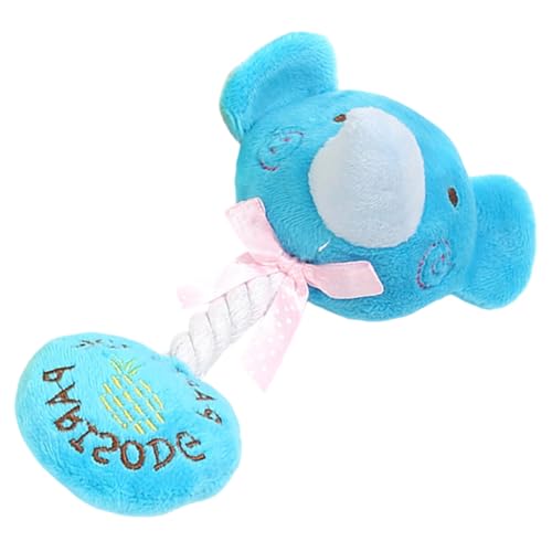 Dog Rope Toy: Plush Squeaky Cartoon Puppy Teething Toy, Funny Pet Tug Toy