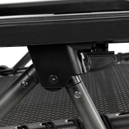 Spetebo Relaxsessel mit Kopfkissen aus Textil Gewebe 175 x 65 cm – steingrau - 4