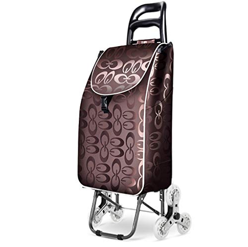 Carro de mano plegable, carrito de compras móvil para subir escaleras, carrito compacto para un fácil transporte y almacenamiento