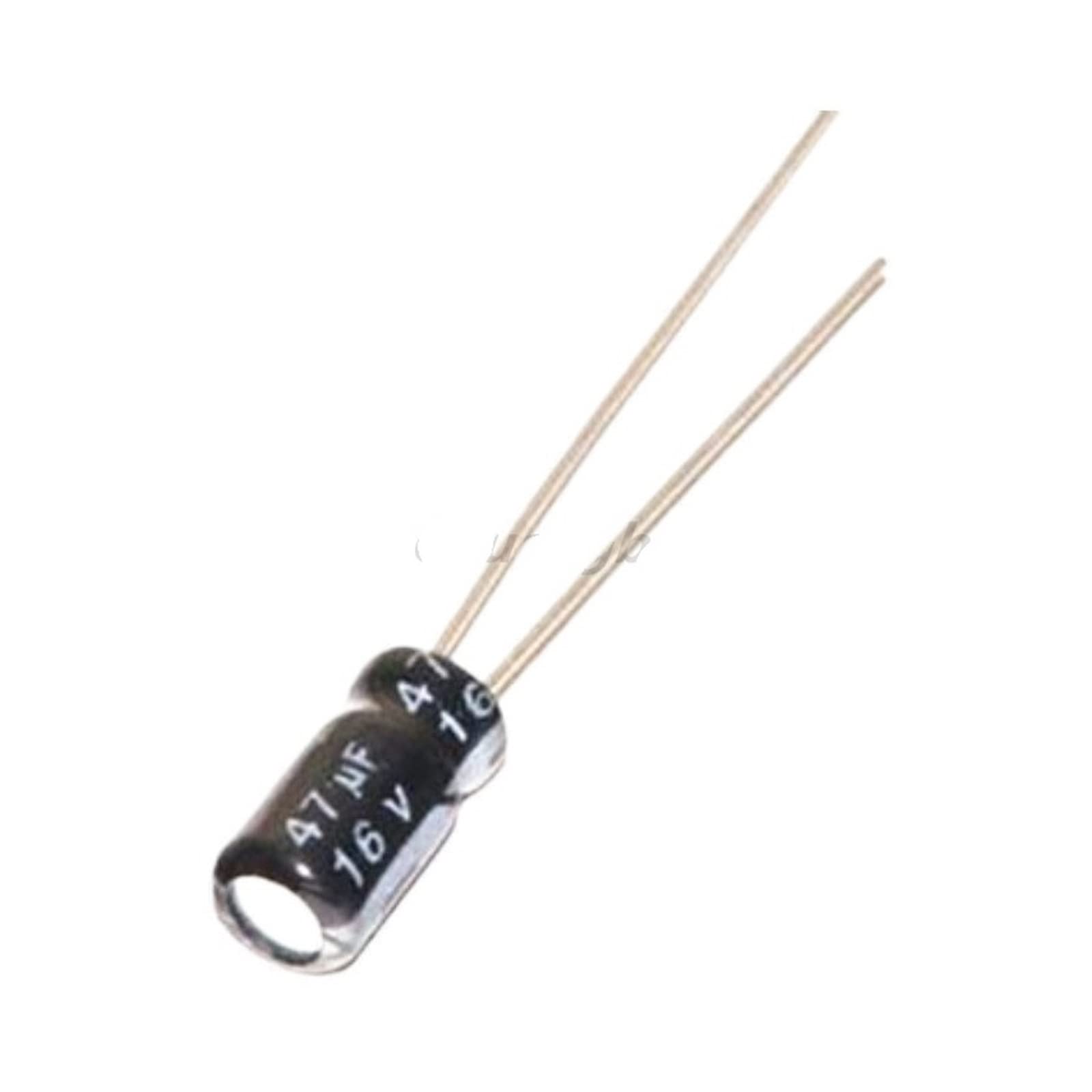 Condensateur 16V 47uF en aluminium anti-scintillement pour réparation écran LED - 50pcs