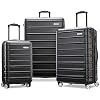 Samsonite Omni 2 Hardside 3 Piece Set - Includes Global Carry-On, Medium, Large Checked Suitcases - 360 Dual Spinner Wheels - Integrated TSA Lock & Expansion - Midnight Black