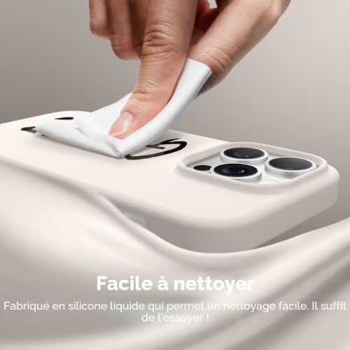 Coque iPhone 14 Pro antichoc fine silicone MagSafe avec écran - 6