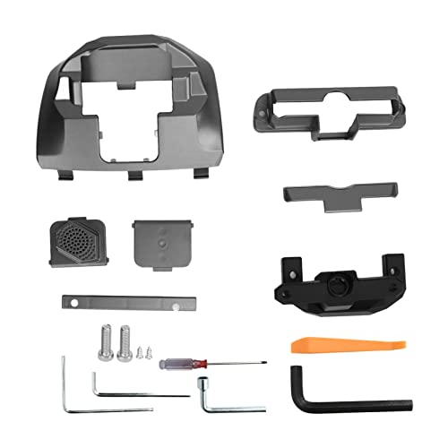 PODSJD Soporte Giratorio Pantalla Coche Y 17 Piezas Aluminio y ABS - Ajuste 4 Direcciones para Mejor Visibilidad y Seguridad al Conducir