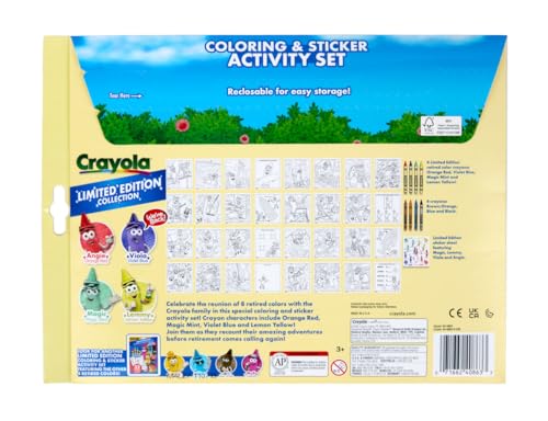 Crayola Retired Colors Coloring & Activity Set, Retired Crayons & Stickers, 32 Pgs, Gift for Kids Ages 3+ by Crayola - Image 6