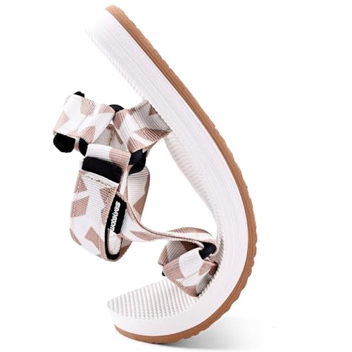 Image of WateLves Womens-Sport-Sandals Hiking Sandals with-Arch-Support Webbing-Outdoor-Beach-Water-Sandals for Travel-Walking-Trekking-Camping