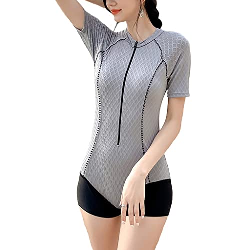 Maillot de bain manches courtes et short résolvant les frottements