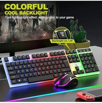 Oyuncu Klavye ve Fare Seti Rgbli - Görsel 3