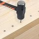FAAING 2 Stück 1800g Fäustel Hammer, 1800 Gramm Vorschlaghammer mit Fiberglasstiel, Sledge Hammer 4 Lbs, 37cm Lang Abbruchhammer, Orange