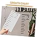 Tofficu Kids Growth Chart Ruler Template 7Pcs Plastic Height Scale Stencil for Children Reusable Measurement Tool for Nursery Wall Decor