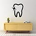 CHENCHAOK Zęby Naklejka Ścienna Łazienka Plakat Naklejka Ścienna Winylowa Dekoracyjny Mural 58 cm x 66 cm)