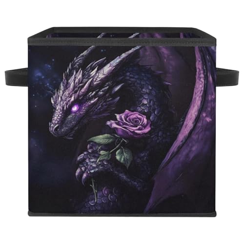 Panier de rangement pliable Dragon avec double poignées solides - 2