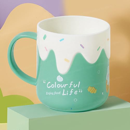 Image of FunBlast Milk Mug for Kids - 420 Ml; Unbreakable Mug for Kids, Milk Mugs for Kids Unbreakable - Milk Drinking Cup for Kids (Seagreen)