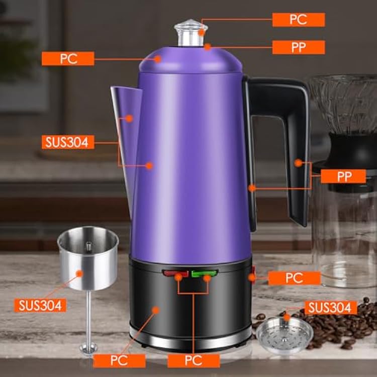 Electric Coffee Percolator 12 CUPS Percolator Coffee France | Ubuy