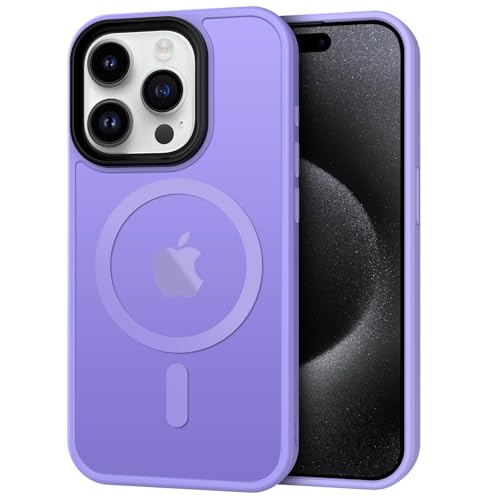 Image of CACOE Magnetic Case for iPhone 15 Pro 6.1 inch, Light Purple
