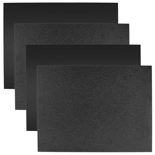 Plaque plastique ABS noir 300x400mm rigide pour modélisme, prototypage et usinage manuel