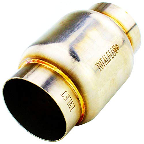 TOTALFLOW 6645 Mini Race Exhaust Muffler | 304 Stainless Steel | 3" Inner Diameter Inlet - 3" Outer Diameter Outlet