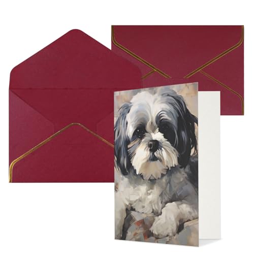 STVYUKL O[eBOJ[h _[Nbh̕t Thinking of You Card V[Y[nbs[o[Xf[  ҏ 󔒂̃J[h @ 4x6