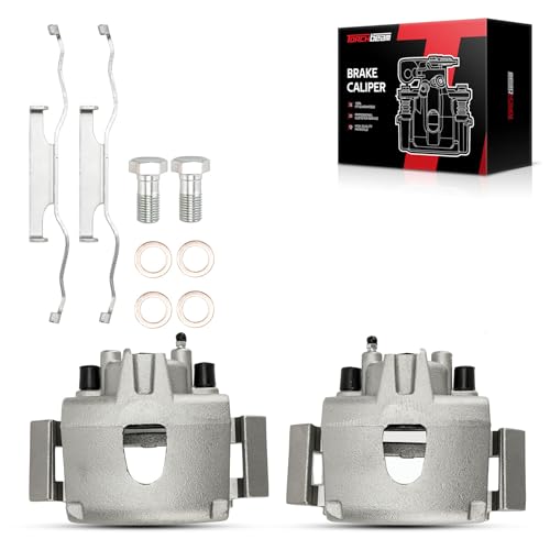 Image of Torchbeam Front Brake Calipers Set for Chrysler 2003-2007 Town & Country 3.8L, Dodge 2001-2003 2005-2006 Grand Caravan 3.3L, Front Left and Front Right Calipers Replace # 18B4776+18B4777