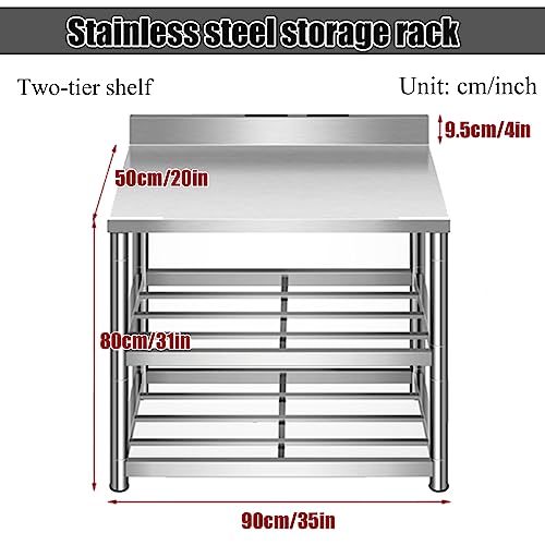 Mesa de preparación comercial de acero inoxidable para organizar su cocina 3