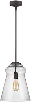 Feiss Lighting-Loras-Pendant 1 Light in Traditional Style-11.5 Inch Wide by 14.75 Inch High-Dark Weathered Iron Finish