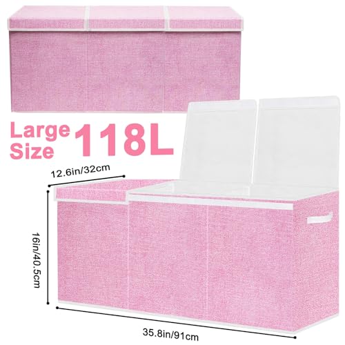 image for Pantryily Extra Large Toy Box for Kids,Collapsible Toys Storage Chest 