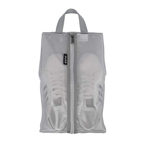 [Amazonブランド] Eono(イオーノ）シューズケース シューズバッグ シューズ袋 軽量 防水 半透明 防塵 多機能 靴入れ 小物入れ 収納バッグ 旅行 出張 収納 便利 (グレー)