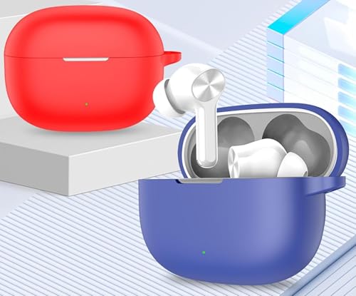 Image of Silicone Case Cover for Realme Buds T200 Lite, Protective Cover (White)