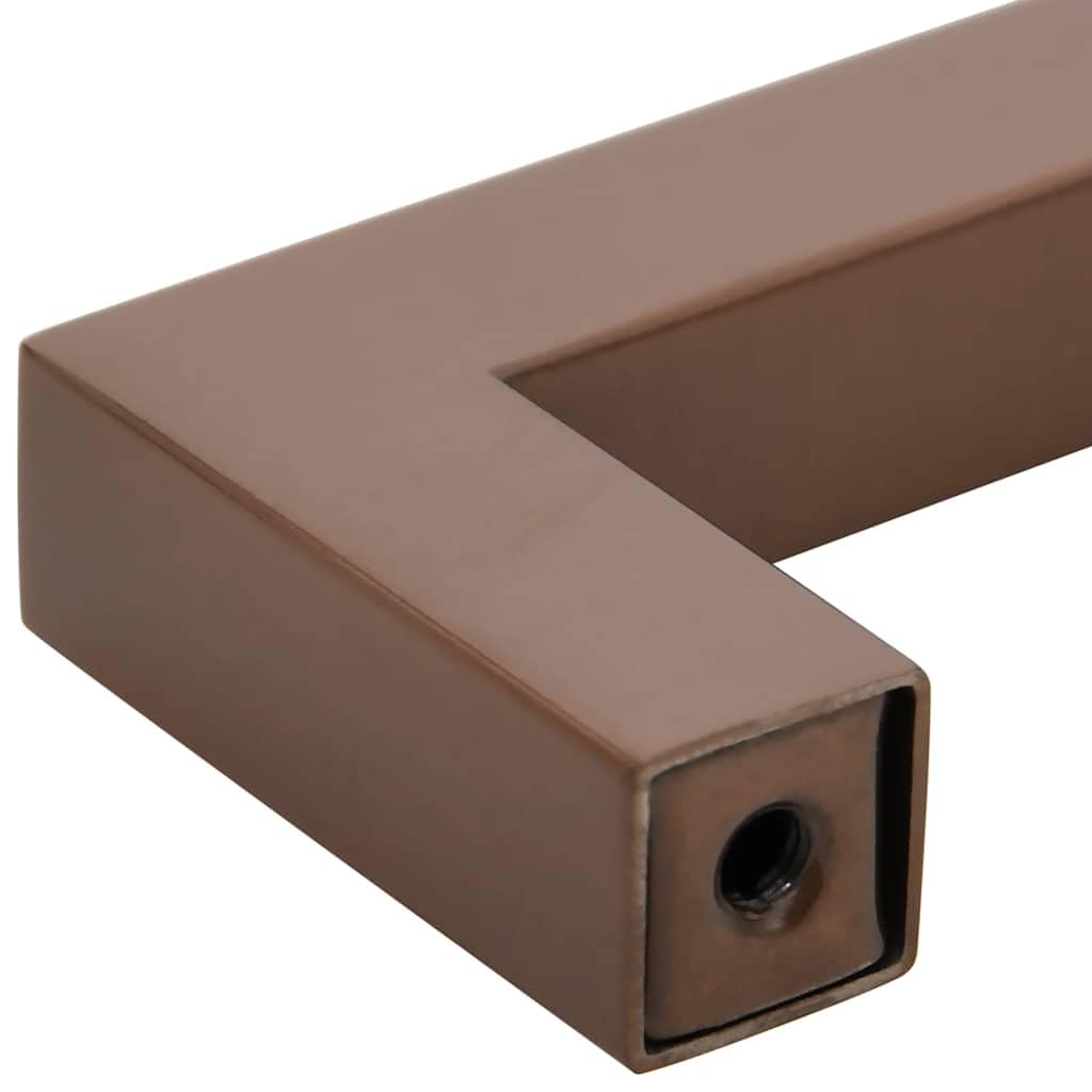 Mangloder - Juego de 5 tiradores de acero inoxidable en color bronce, 320 mm, pomos de armario para armarios, cómodas, muebles de cocina, muebles de baño, muebles de salón, duraderos, inoxidables, con