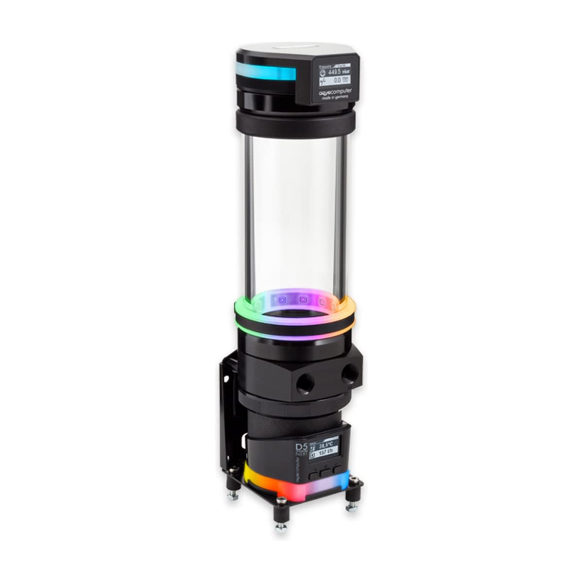 Depósito ULTITUBE D5 150 Pro con sistema anticaídas LEAKSHIELD aqua computer 5
