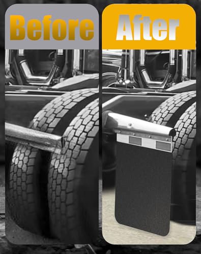 Image of Semi Truck Mud Flaps 24 inchx30 inch, Universal Heavy Duty Polymer MudFlaps for Semi Truck Tractor Trailer (4Pcs)