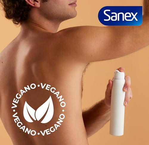 Sanex Zero% Extra Control Desodorante Spray, Pack 6 Uds x 200ml, Protección 48H, 0% Alcohol y 0% Sales de Aluminio, Ingredientes Antibacterianos, Inhibe la Formación de Olores Corporales