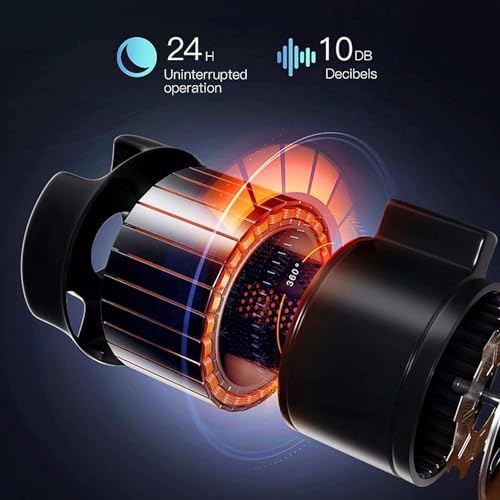 FENOKD 2+3 Automatic Watch Winder with LED Illumination Watch Winder Box Piano Paint Exterior Soft Flexible Watch Pillow Dual P