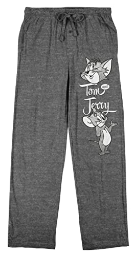 Tom & Jerry Logo Men's Graphite Heather Sleep Pajama Pants