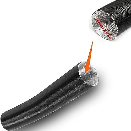 LIKACI Diesel Heater Vent, 75mm Diesel Air Car Parking Heater Pipe