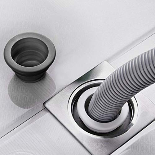 KPNG Silicone Drain Seal Hose Plug, Kitchen Pipe Deodorant Sewer Ring, Washing Machine Connector for Floor Drain, Basin, Bathroom Sink, Laundry Room (3 Piece/Blue)