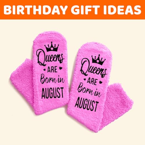Image of HAPPYPOP Birthday Gifts Ideas for Women - January February March Birthday Socks in Pink