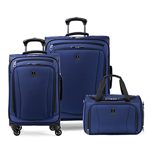 Travelpro Runway Softside 3-Piece Luggage Set, Blue by Travelpro - Used condition - US$214.92