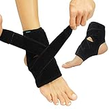 Vive Foot Ankle Wrap - Right and Left Foot Support Sleeve Brace for Men and Women - Adjustable...