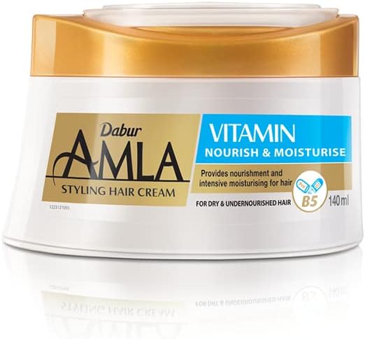Amla Vitamin Nourish and Moisturize Styling Hair Cream | Repairs, Protects & Smooths | For Long and Lifeless Hair - 140ml